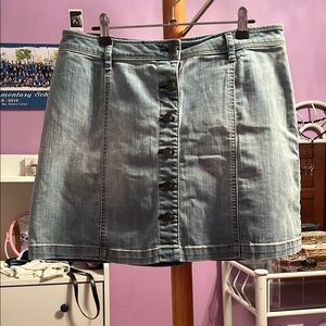 New York & Company Black Gray Mini A-line Skirt